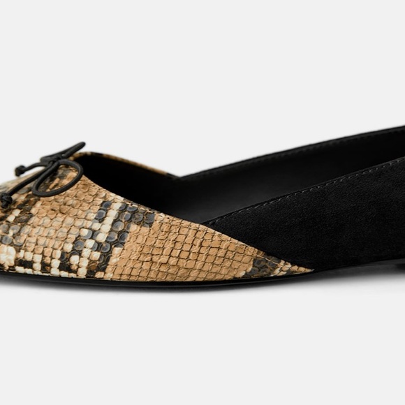 Zara Shoes Nwt Zara Ballet Flats With Bow Poshmark
